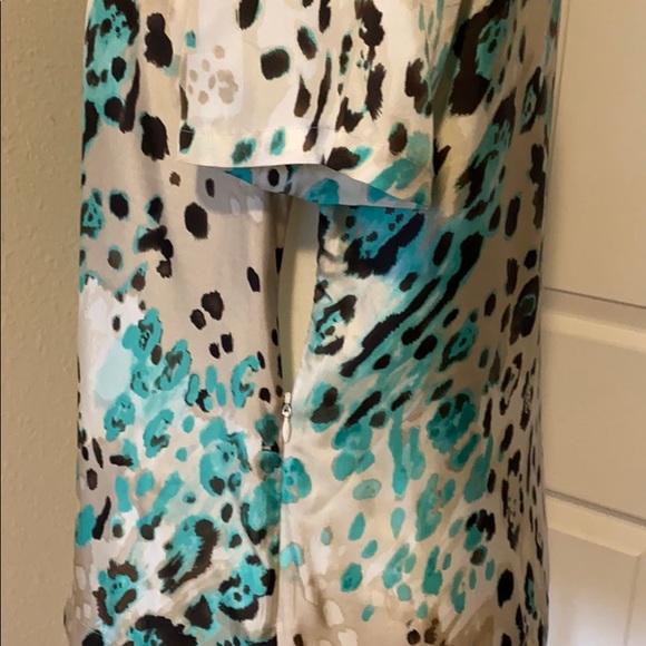 100% silk blouse, chick cheetah print - Picture 6 of 6